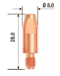 FUBAG Контактный наконечник M6 X 28мм ECU1.2мм/.045 дюйма (10 шт.) в Новокузнецке фото