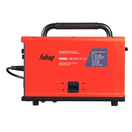 Полуавтомат сварочный FUBAG IRMIG 188 SYN PLUS + горелка FB 250 3m + маска сварщика Хамелеон IR 9-13N S  + сварочные краги на подкладке красные FWGN 10R в ПОДАРОК в Новокузнецке фото