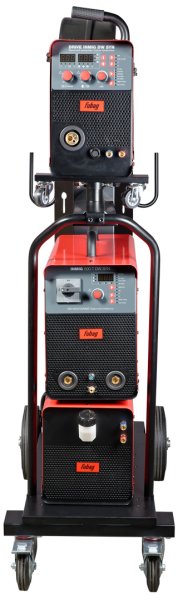 Сварочный полуавтомат INMIG 500T DW SYN + Подающий механизм DRIVE INMIG DW SYN + Шланг-пакет 5 м + Горелка FB 500 3 м + Блок жидкостного охлаждения + Тележка в Новокузнецке фото