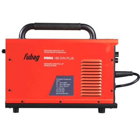 Полуавтомат сварочный FUBAG IRMIG 188 SYN PLUS + горелка FB 250 3m + маска сварщика Хамелеон IR 9-13N S  + сварочные краги на подкладке красные FWGN 10R в ПОДАРОК в Новокузнецке фото