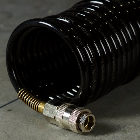 Шланг спиральный FUBAG с фитингами рапид, нейлон, 10 бар, 6 x 8 мм, 15 м в Новокузнецке фото