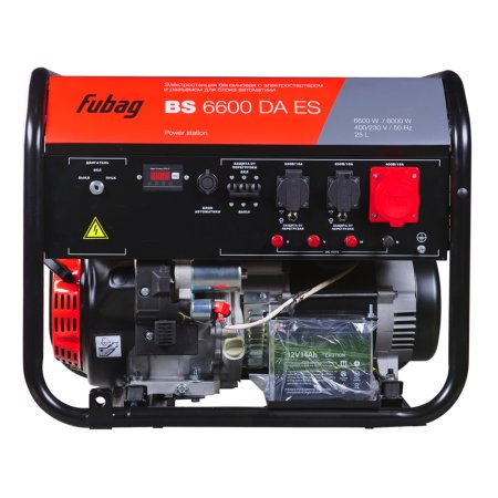 Бензиновый генератор FUBAG BS 6600 DA ES (трехфазный) с электростартером и коннектором автоматики в Новокузнецке фото