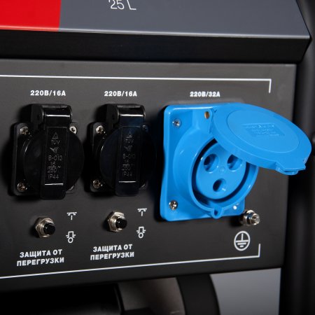 Бензиновый генератор с электростартером и коннектором автоматики FUBAG BS 7500 A ES в Новокузнецке фото