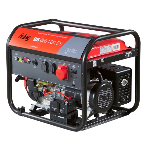 Бензиновый генератор FUBAG BS 6600 DA ES (трехфазный) с электростартером и коннектором автоматики в Новокузнецке фото