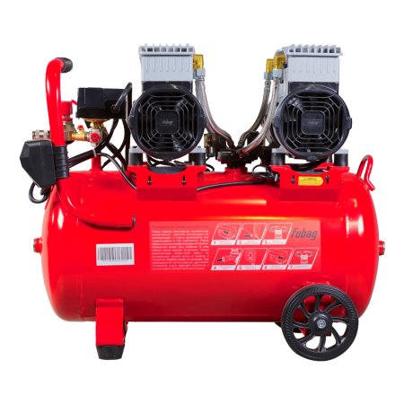 Компрессор безмасляный малошумный FUBAG OLS 500/50 CM2х2 + Набор пневмоинструмента Basic S1000 (3 предмета) в ПОДАРОК в Новокузнецке фото