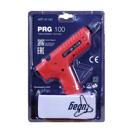 FUBAG Термоклеевой пистолет PRG 100  + Клеевые стержни прозрачные PRGT 100 мм 11.2 мм 12 шт.  в Новокузнецке фото