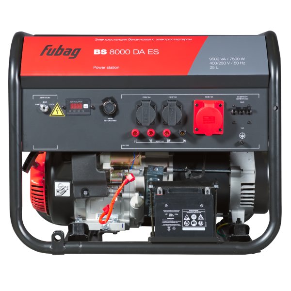 Бензиновый генератор FUBAG BS 8000 DA ES (трехфазный) с электростартером и коннектором автоматики в Новокузнецке фото