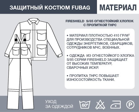 Защитный костюм Fubag размер 48-50 рост 5 в Новокузнецке фото