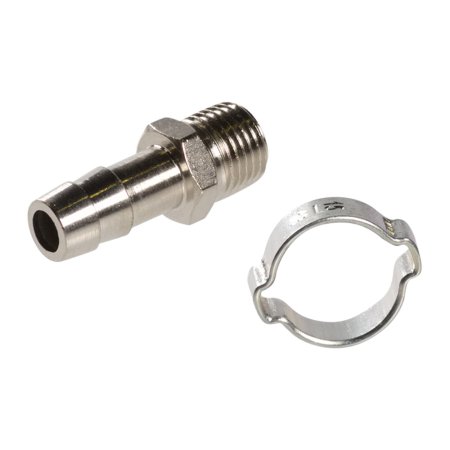 FUBAG Переходник 1/4 дюйма М на елочку 10мм с обжимным кольцом  15Х18мм, блистер 1 шт в Новокузнецке фото