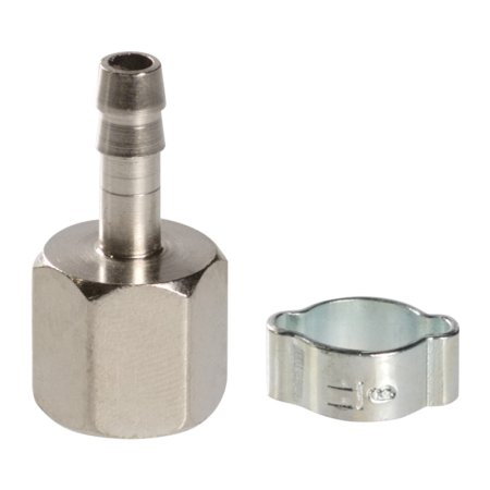 FUBAG Переходник 1/4 дюйма F на елочку 6мм с обжимным кольцом 9Х11мм, блистер 1 шт в Новокузнецке фото