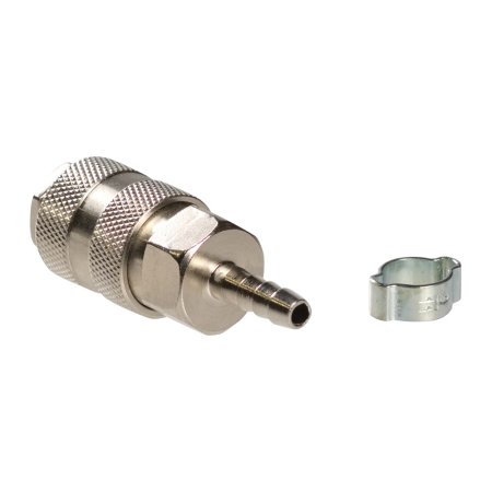 FUBAG Разъемное соединение рапид (муфта), елочка 6мм с обжимным кольцом 6х11мм, блистер 1 шт в Новокузнецке фото