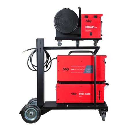 Полуавтомат сварочный FUBAG XMIG 500T DW PULSE  + подающий механизм DRIVE XMIG DW PULSE  + горелка FB 550W 3m  + блок жидкостного охлаждения Cool XMIG  + шланг-пакет 5 метров 95 мм2 14 pol с жидкостным охлаждением + тележка XM в Новокузнецке фото