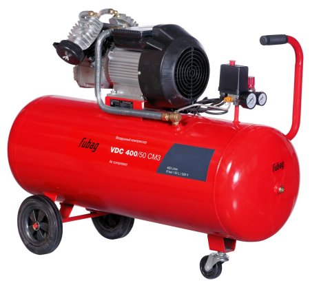 Поршневой масляный компрессор FUBAG VDC 400/50 CM3 + Краскораспылитель MASTER G600/1.4 HVLP в ПОДАРОК в Новокузнецке фото